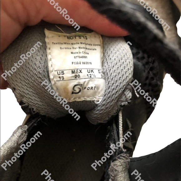 Black and Grey Sports Sneakers for Kids - Picture 5 of 5